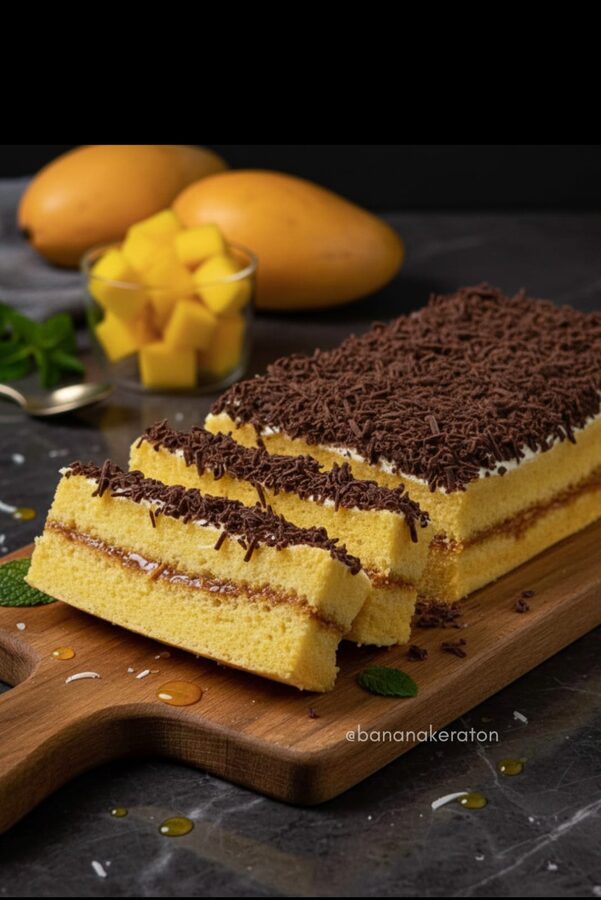Cake Mangga Topping Coklat